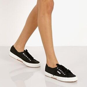 Black Superga sneakers